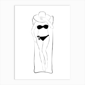 Woman In Bikini 1 Art Print