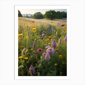 Wildflowers In The Meadow 1 Art Print
