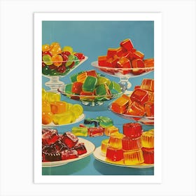 Winegums Candy Sweets Retro Advertisement Style 2 Art Print