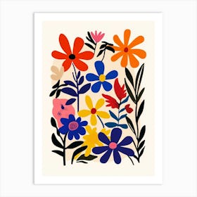 Colorful Flowers 1 Art Print