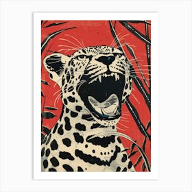 Leopard In The Jungle 33 Art Print