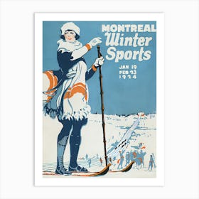 Montreal Winter Sports Art Print