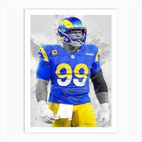 Aaron Donald Los Angeles Rams 1 Art Print