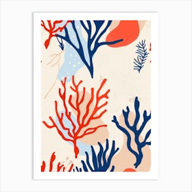 Coral Reef Pattern Art Print