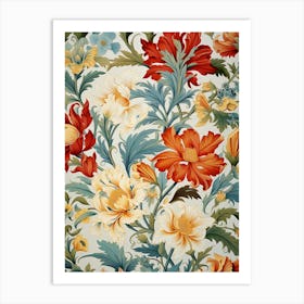 Floral Wallpaper 86 Art Print