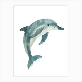 Charming Nursery Kids Animals Dolphin 1 Art Print