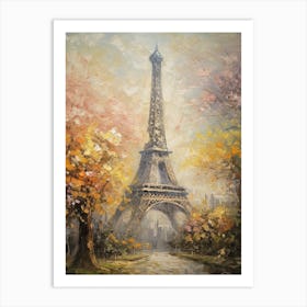 Eiffel Tower Paris France Monet Style 31 Art Print