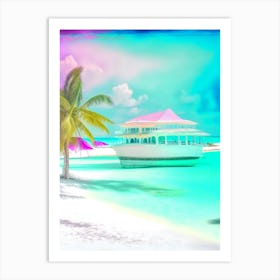 Bimini Bahamas Soft Colours Tropical Destination Art Print