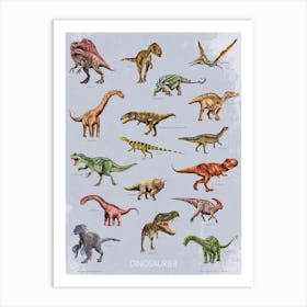 Poster Dinosaurier Art Print