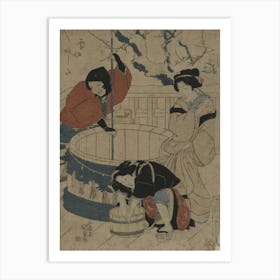 Yuki no ashita, Original from the Library of Congress. Art Print