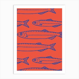 Sardines Sea Food Art Print