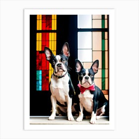 Boston Terriers 1 Art Print