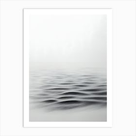 Charcoal Pencil Drawing Fog Art Print