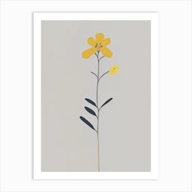 Sticky Monkeyflower Wildflower Simplicity Art Print