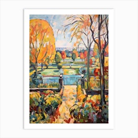 Autumn Gardens Painting Gardens Of The Palace Of Versailles Art Print