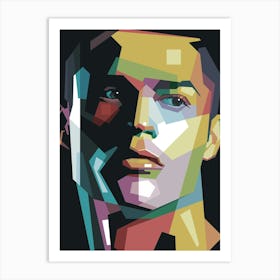 CR 7 Pop Art WPAP Art Print