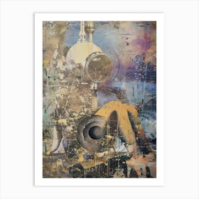 Poster Diver Vintage Illustration Art 03 Art Print