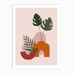 Vases And Plants Art Print