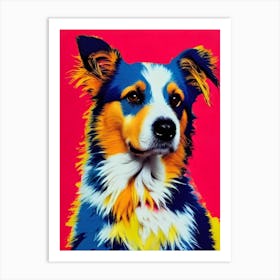 Pyrenean Shepherd Andy Warhol Style Dog Art Print