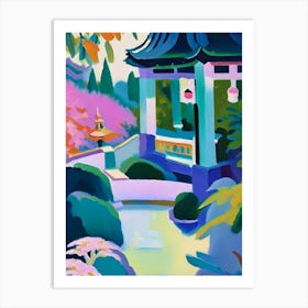 Lan Su Chinese Garden, Usa Abstract Still Life Art Print