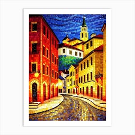 Mosaic Of A City Art Print