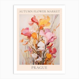 Autumn Flower Market Poster Prague 2 Art Print