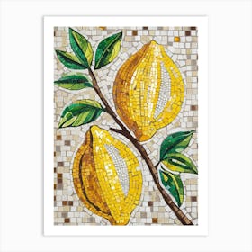 Lemons On A Branch 1 Art Print