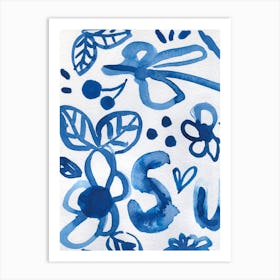 Summer Blue 1 Art Print