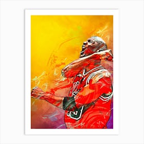 Michael Jordan Chicago Bulls 3 Art Print