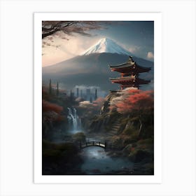 Japanese Landscape 22 Art Print