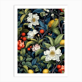 Floral Wallpaper 15 Art Print