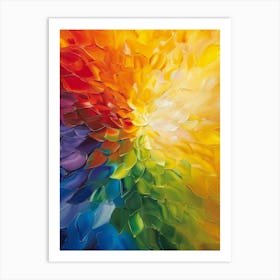 Rainbow Flower Art Print