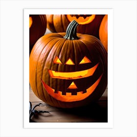 Halloween Pumpkins 2 Art Print