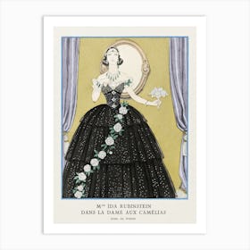 Mme Ida Rubinstein Dans La Dame Aux Camélias (1923), George Barbier Art Print