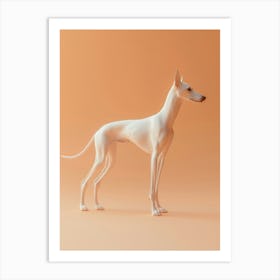 Greyhound Dog. Generated with AI. Art Print 1 Art Print