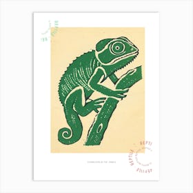 Chameleon In The Jungle Bold 4 Poster Art Print