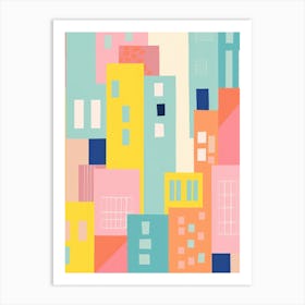 New York City Colourful View 3 Art Print