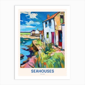 Seahouses England 3 Uk Travel Poster Art Print