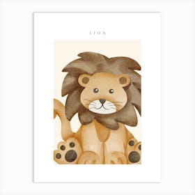 Lion Nursery Print Art Print