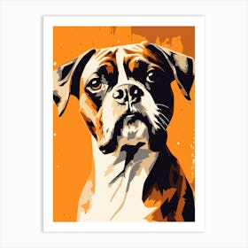 Boxer Dog Painting Art Print