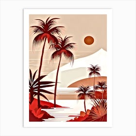 Palm Trees In The Sun 3 Art Print