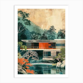 Hakone Open Air Museum Japan Mid Century Modern 2 Art Print