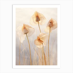 Boho Dried Flowers Flamingo Flower 1 Art Print