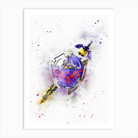 Zelda Watercolor 2 Art Print