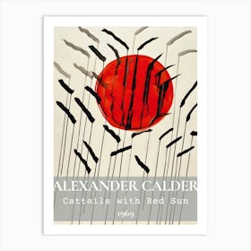 Alexander Calder Centaurs With Red Sun Art Print