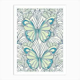 Brimstone Butterfly William Morris Inspired 1 Art Print