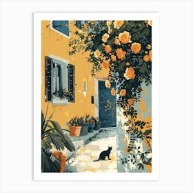 Cat In The Alley Art Print