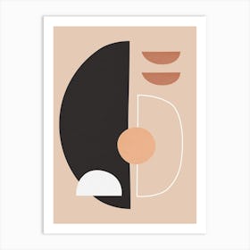 Geometry with expressive circles 6 Art Print