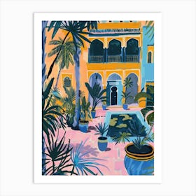 Garden In Morocco 1 Art Print