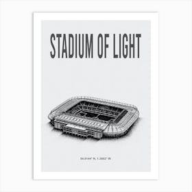 Stadium Of Light Sunderland Afc Stadium Art Print